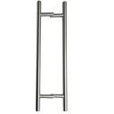 Door handle 45°, 32x1000mm, AISI 304, universal, satin