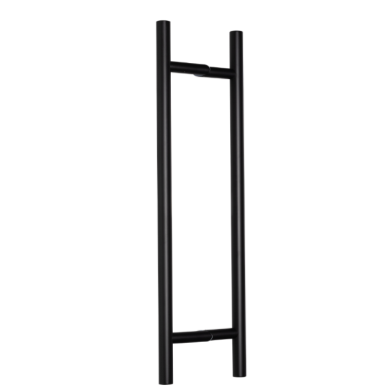 Door handle 45°, 32x800mm, AISI 304 (black)