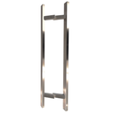 Door handle 45°, 20x40x1000mm, AISI 304 Satin