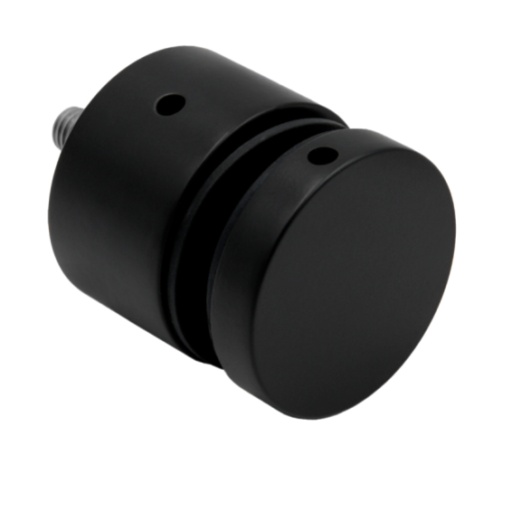 Glass clamp M10 D50, AISI 304, Black (8-17.52mm)