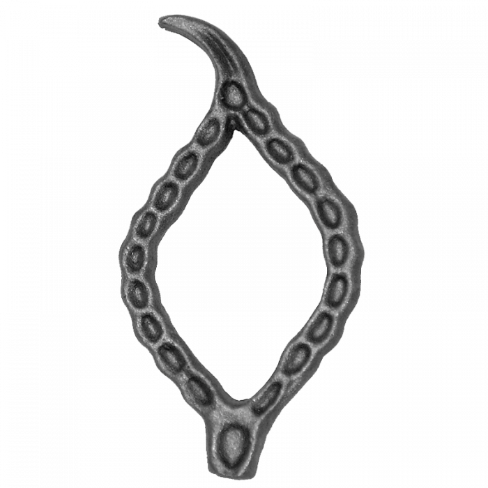 Dekoratīvā lapiņa 4 mm H135 x L74 mm