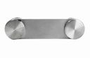 Glass clamp 120х30 mm, AISI 304 (8-12.76mm)