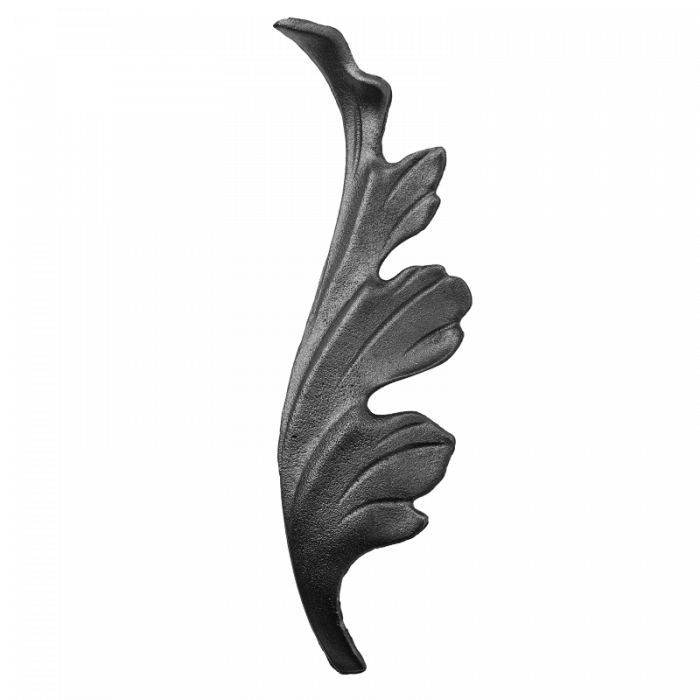 Decorative steel leaf H220 x L140 mm ( left )