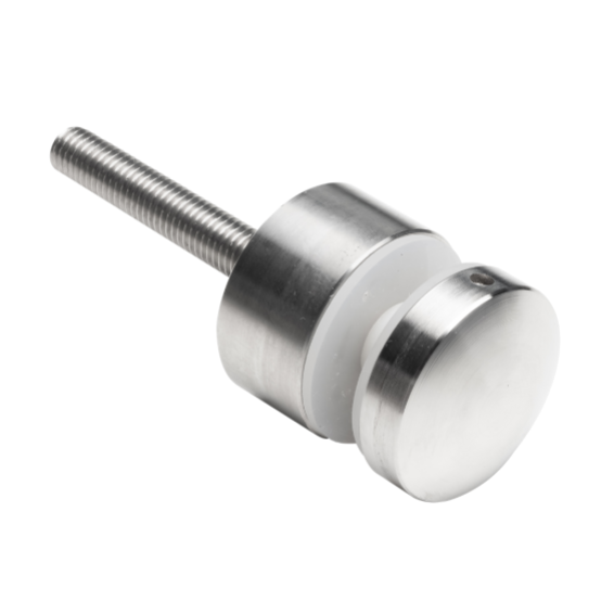 Glass clamp D40 M10x100mm, AISI 304 Satin (4-21.52mm)