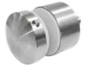 Point glass holder d40mm, M10, AISI304 satin (8-17.52mm)