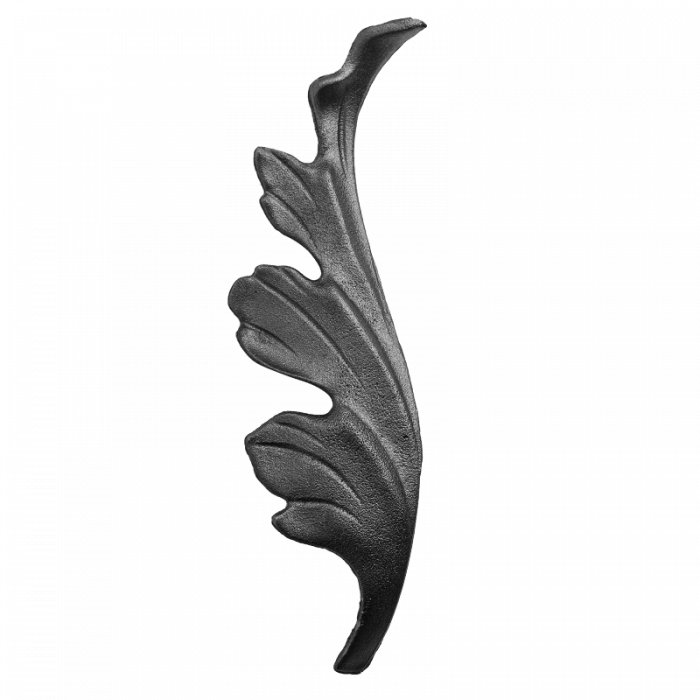 Decorative steel leaf H220 x L140 mm ( right )
