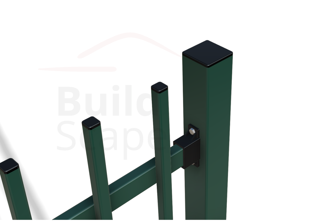 Metal fence RAL6005