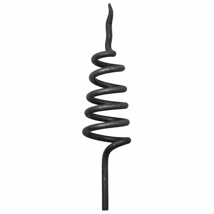 Forged steel Grape spiral H160xL43 mm D5mm