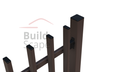 Metal fence RAL8017