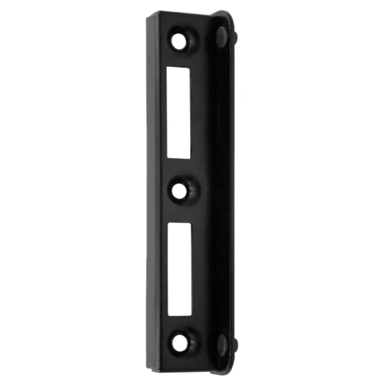 Gate keep with stopper RAL9005, H197mm W40mm