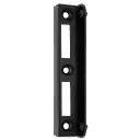 Gate keep with stopper RAL9005, H197mm W40mm