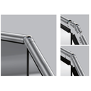 Railing connector D42,4mm 25°-55°, AISI 304, Satin