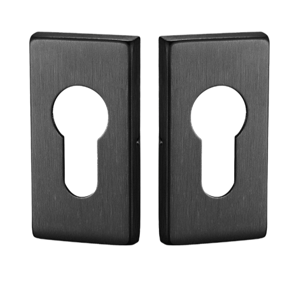 Nosegplāksne rokturim, AISI 304, melns