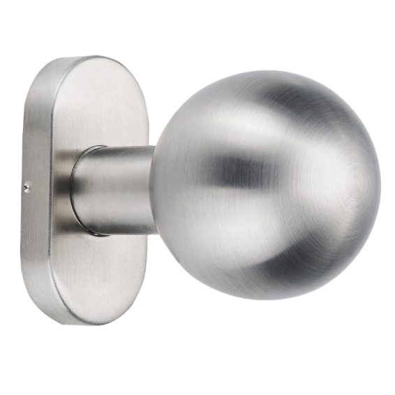Round handle, stainless steel, fixed