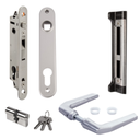 Lock set FORTYSET-40I-MA, for mortise lock FortyLock, LOCINOX