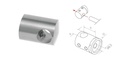 Šķērstieņa turētājs d10mm D22 H20, AISI 304 Satin