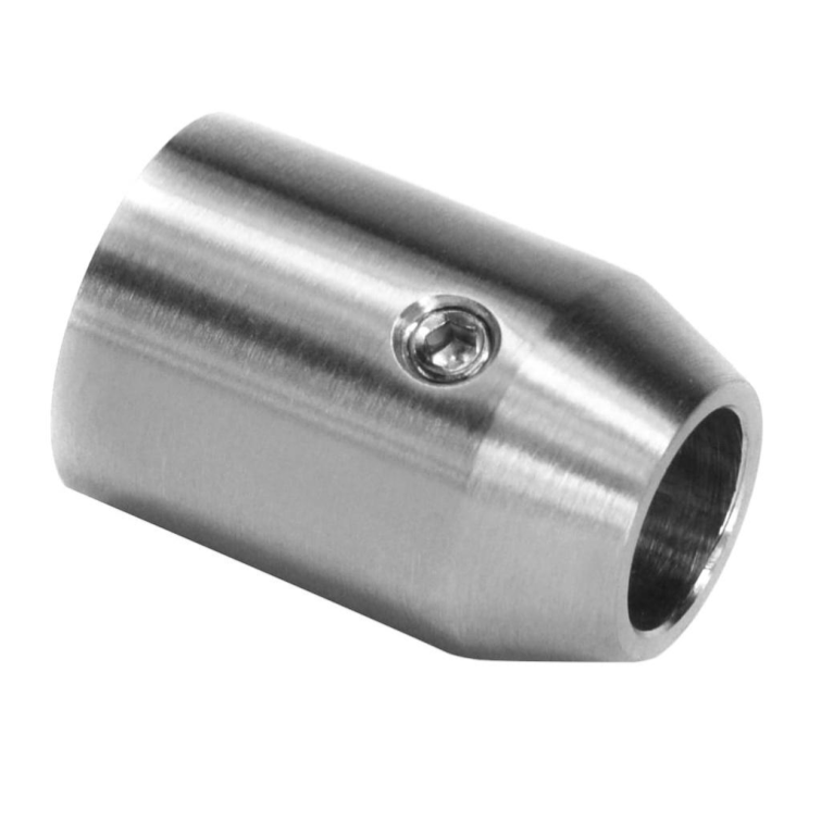 Šķērstieņu turētājs d12mm, plakanai virsmai, AISI304 slīpēts 