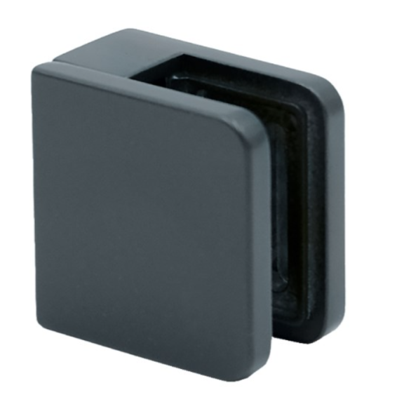 Stikla turētājs 45x45x26mm, stiklam t6-10,76mm (antracīts)