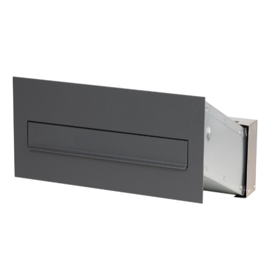 Daudzfunkcionālā iebūvējamā pastkaste 260x410mm, antracīta krāsā