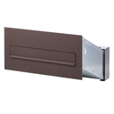 Multifunctional built-in mailbox 260x410mm, brown methallic