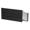 Multifunctional built-in mailbox 260x410mm, black