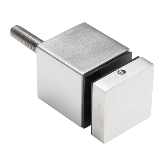 Glass clamp, with thread M10 spacer D40x40 AISI 304 (8-17.52mm)