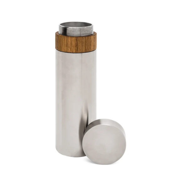 Laika kapsula, nerūsējošais tērauds D102 x L350 mm, matēts