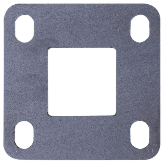Steel flange 25x25x3mm/60x60mm