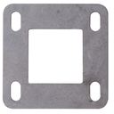 Steel flange  50x50x4mm/100x100mm