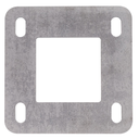 Tērauda flancis 100x100x5mm/200x200mm