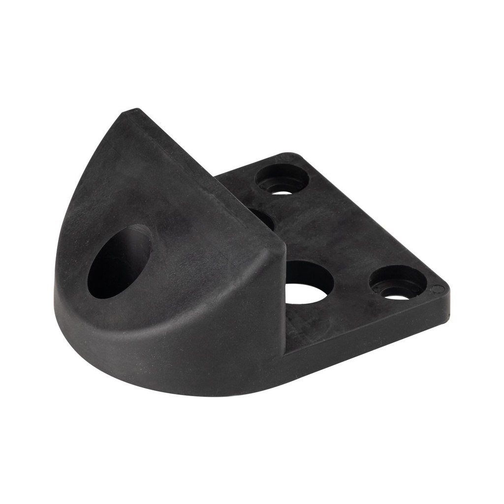 Gate stopper, galvanized steel with rubber coating