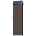 Metal post 60x40x1.2mm, RAL8019