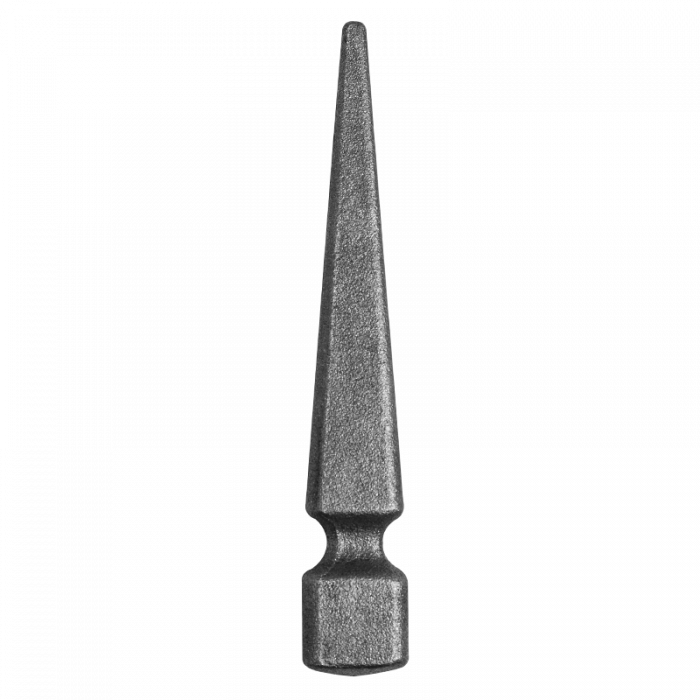 Forged steel arrowhead 25x25 mm H160 x L25 mm