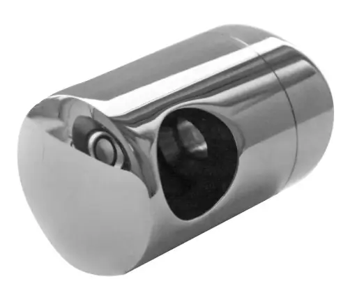 Держатель трубки закрытый d12mm/d42.4мм (правый) AISI 304 полированный