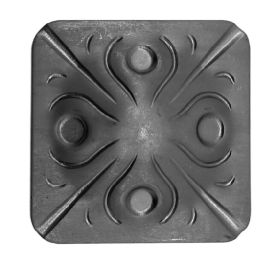 Nosegplāksne 4 mm H80 x L80 mm