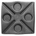 [K44.038] Nosegplāksne 8 mm H85 x L85 mm