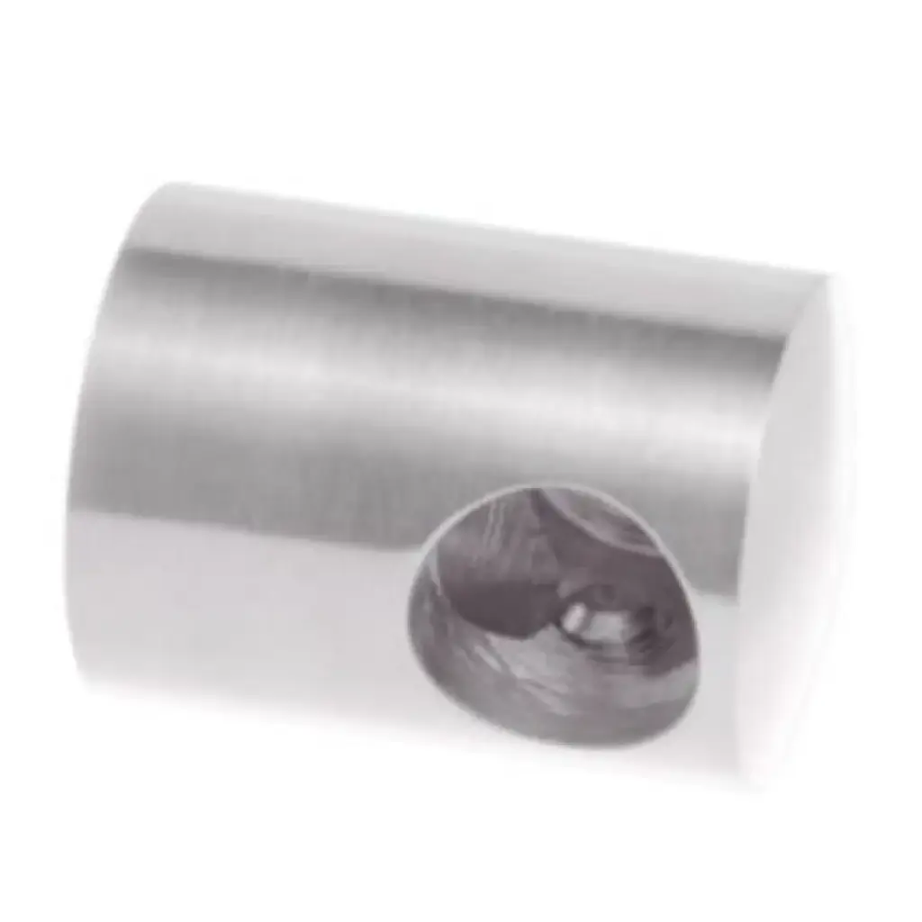 Šķērstieņu turētājs slēgtais d12mm (kreisais) , plakanai virsmai, AISI304 slīpēts 