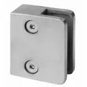 Glass clamp 60x50x28mm, Satin (AISI 316) 