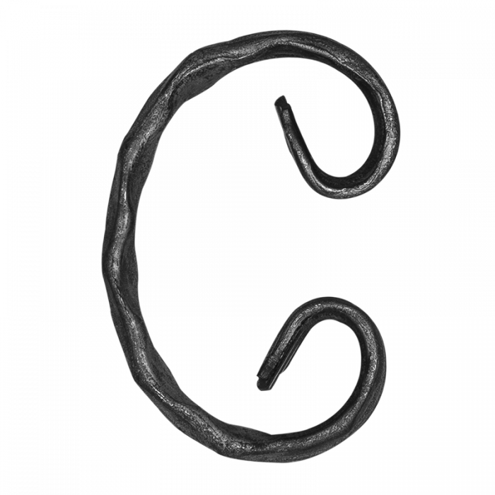 Кованый элемент - C. 12x6 mm H80 x L55 mm