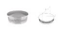Convex end cap 42,4x2 h7 Satin (AISI 316)
