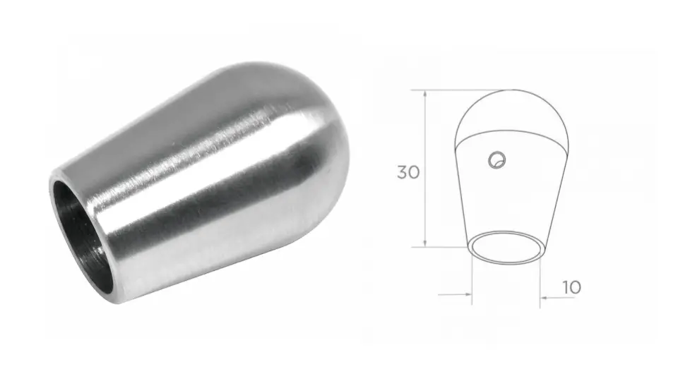 Gala korķis d12 h30 AISI 304 