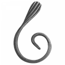 [K10.109] S formas Velmējums 12x6 mm H120 x L80 mm