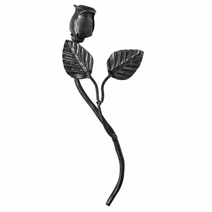 Decorative steel flower L140 x H200 mm