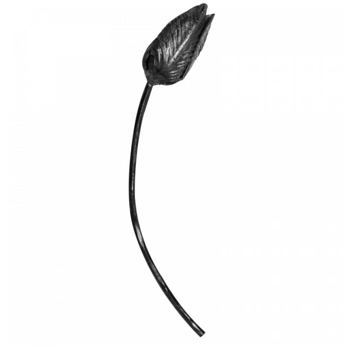 Decorative steel flower H275 x L105 mm