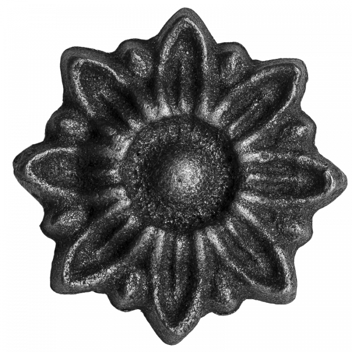Decorative steel flower D55 x 8 mm