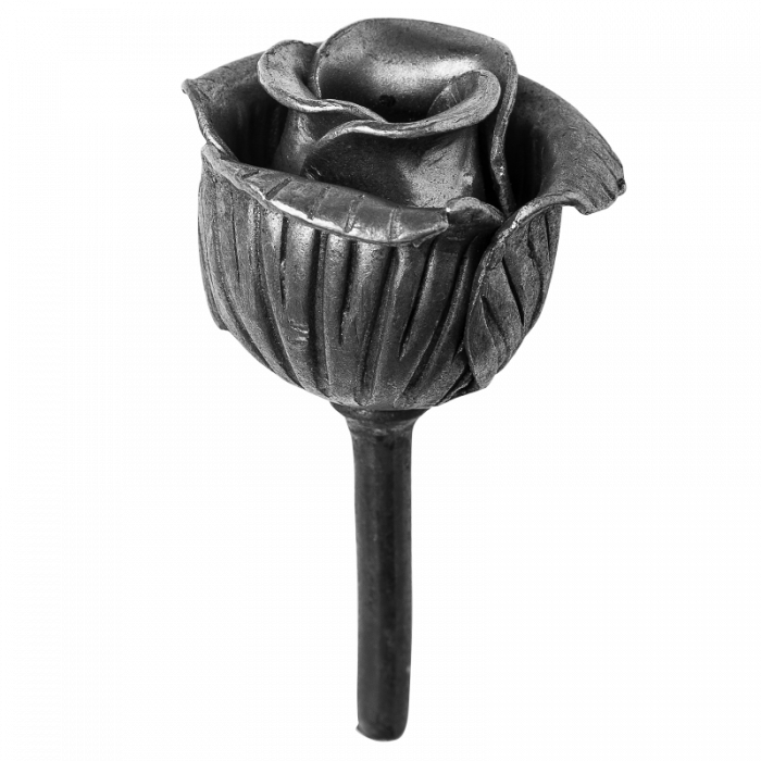 Decorative steel flower H100 x L70 mm