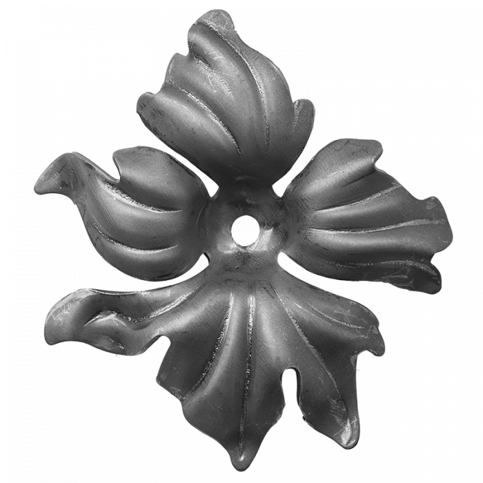 Decorative steel flower 2 mm H130 x L143 mm