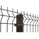 3D Paneļu žogs Ø5mm, H1230mm (200x55mm), RAL8017