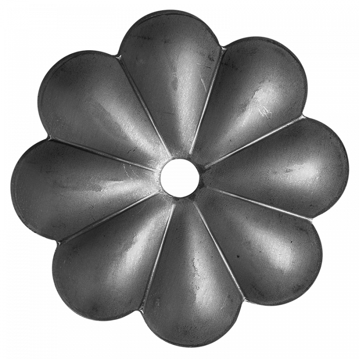 Decorative steel flower 2 mm D10 x D88 mm