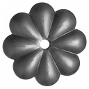[K50.006] Dekoratīvā puķe 2 mm D10 x D88 mm